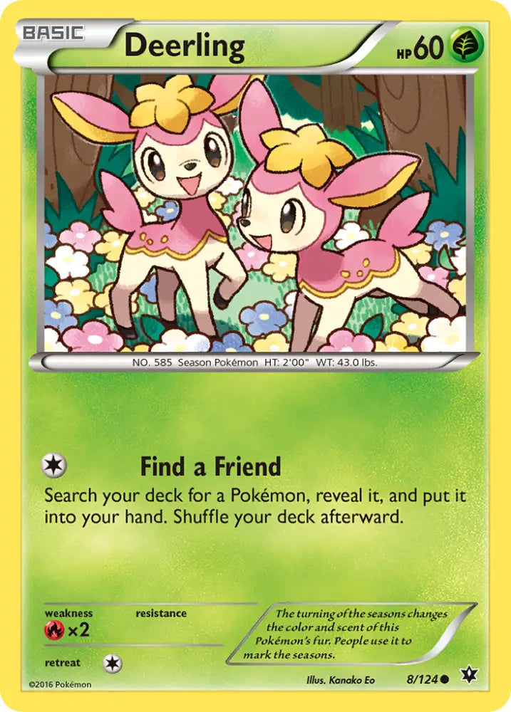 Deerling (8/124) [XY: Fates Collide] - Pokemon Single