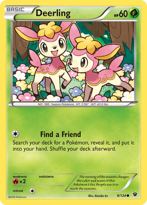 Deerling (8/124) [XY: Fates Collide] - Pokemon Single
