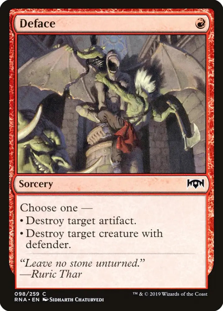 Deface [Ravnica Allegiance] - MTG Single
