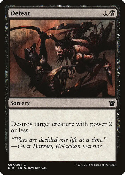 Defeat [Dragons of Tarkir] - MTG Single