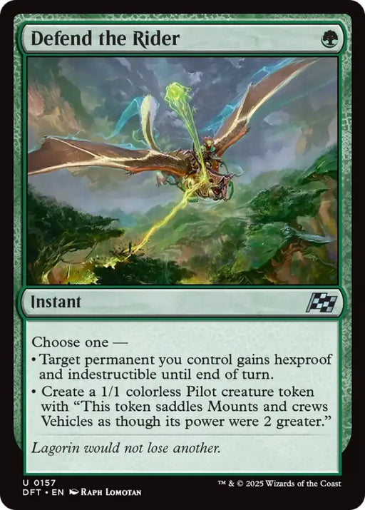Defend the Rider [Aetherdrift] - MTG Single
