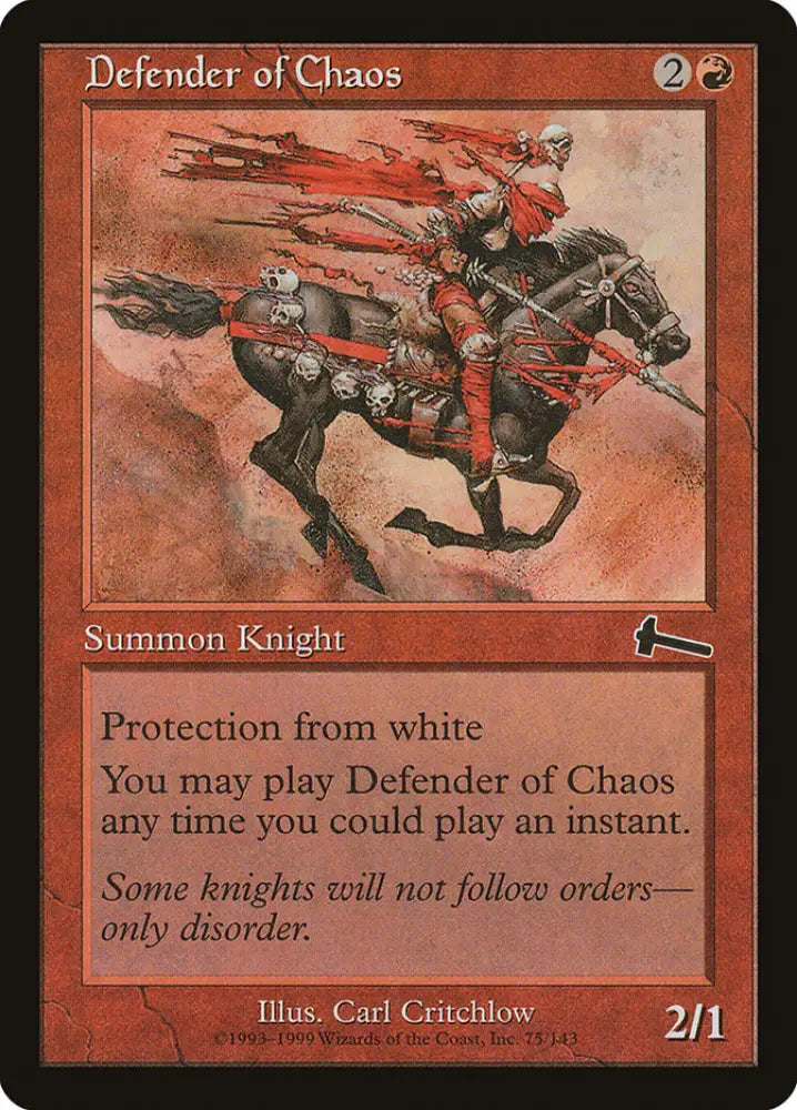 Defender of Chaos [Urza’s Legacy] - MTG Single