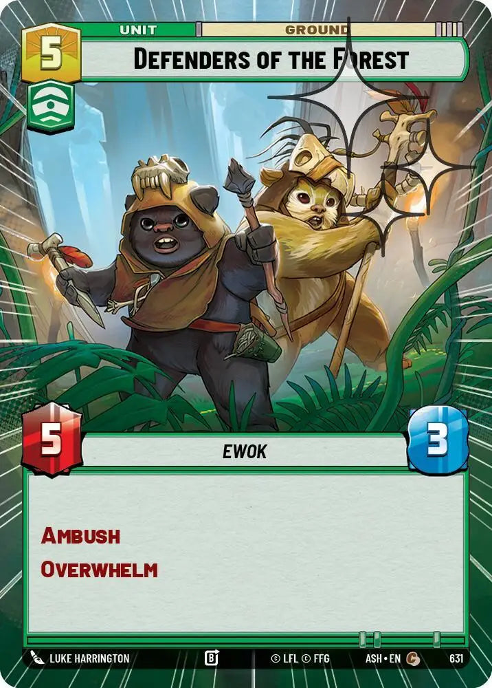 Defenders of the Forest (Hyperspace Foil) (631) [Ashes of the Empire]