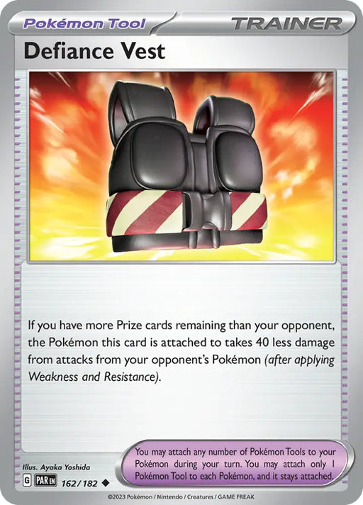 Defiance Vest (162/182) [Scarlet & Violet: Paradox Rift] - Pokemon Single