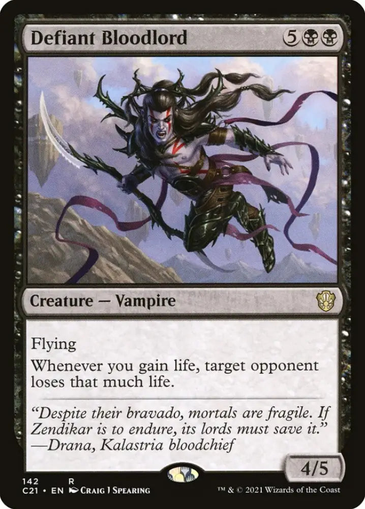 Defiant Bloodlord [Commander 2021] - MTG Single