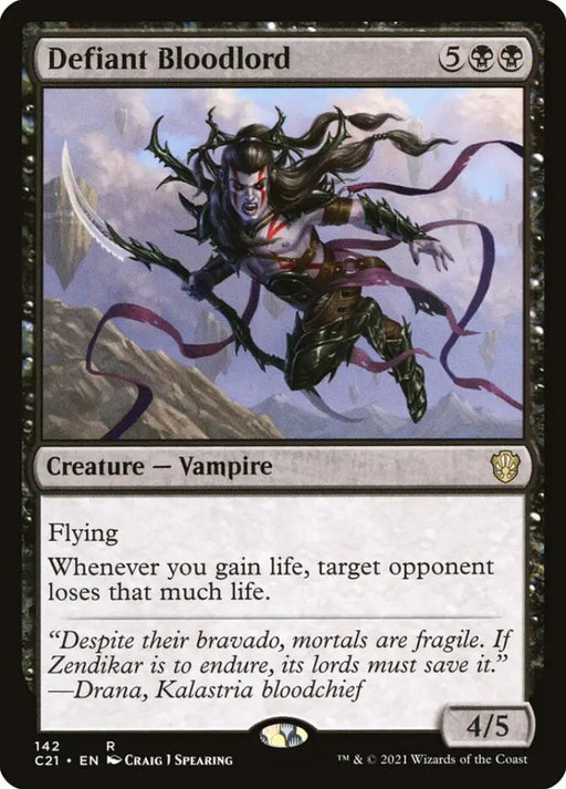 Defiant Bloodlord [Commander 2021] - MTG Single