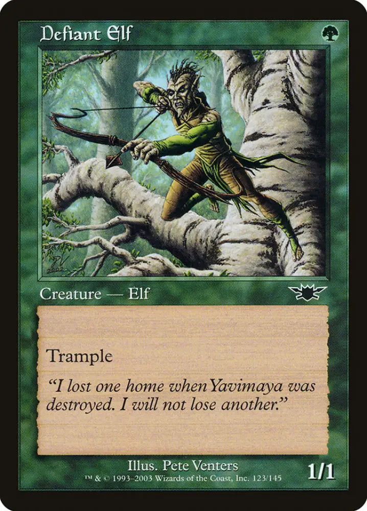 Defiant Elf [Legions] - MTG Single