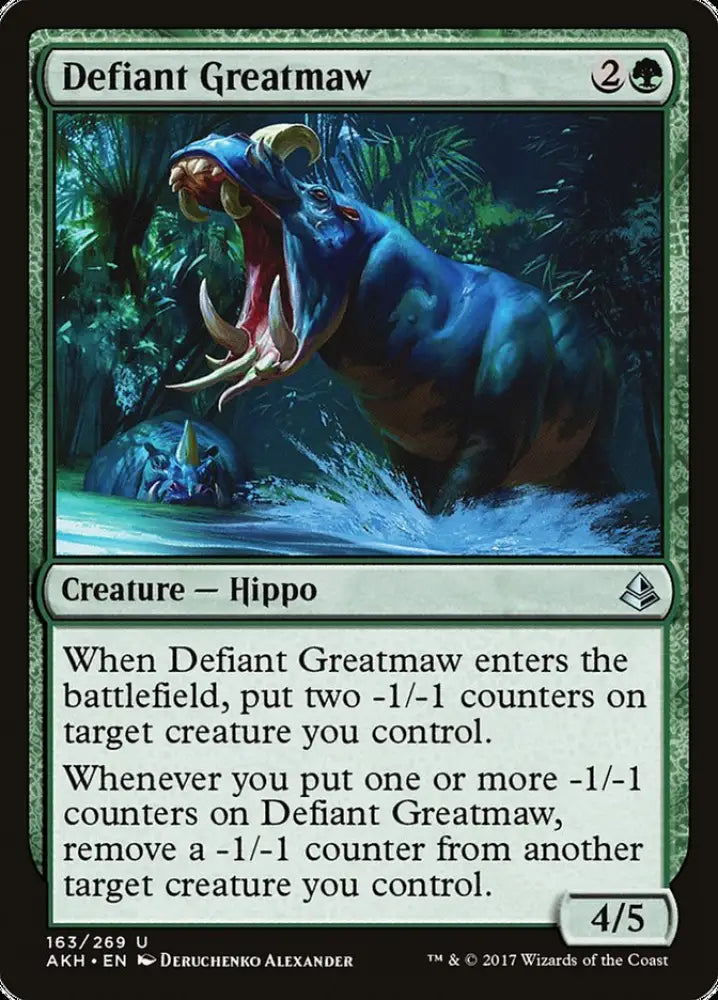 Defiant Greatmaw [Amonkhet] - MTG Single