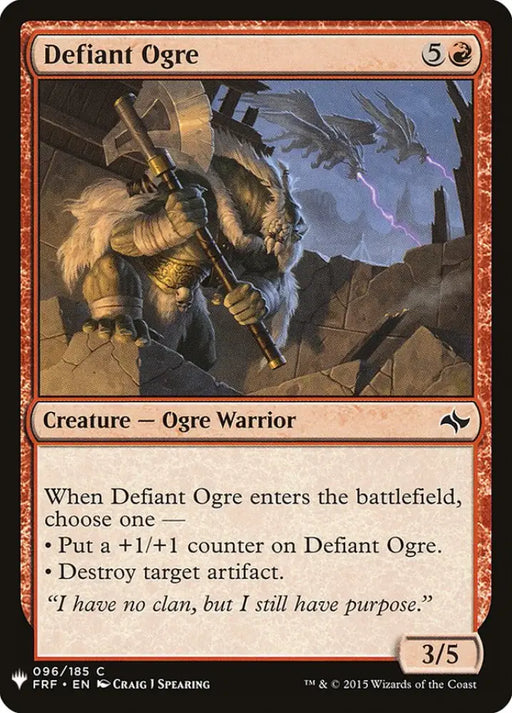Defiant Ogre [Mystery Booster] - MTG Single