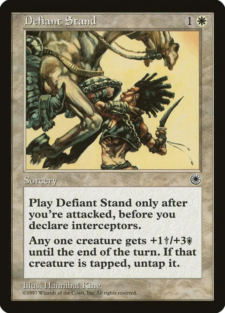 Defiant Stand [Portal] - MTG Single