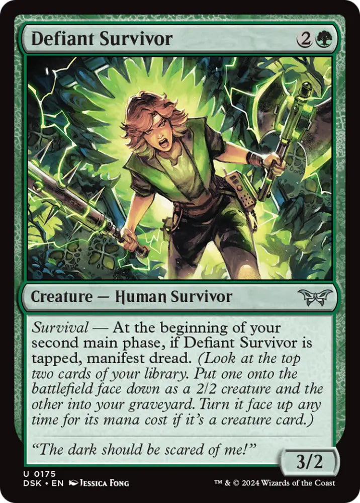 Defiant Survivor [Duskmourn: House of Horror] - MTG Single