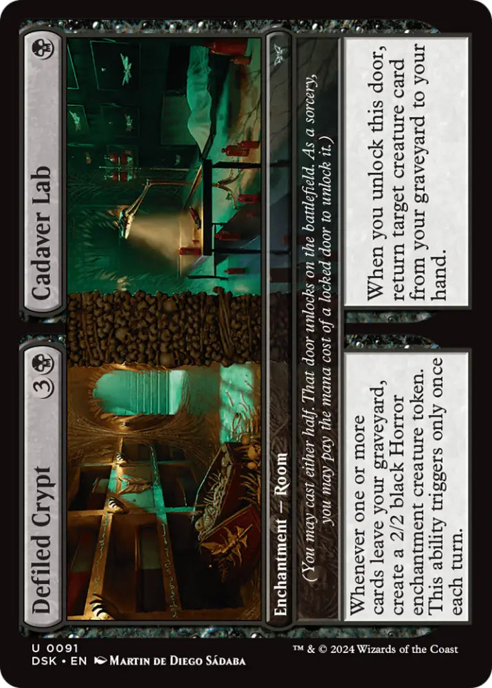 Defiled Crypt // Cadaver Lab [Duskmourn: House of Horror] - MTG Single