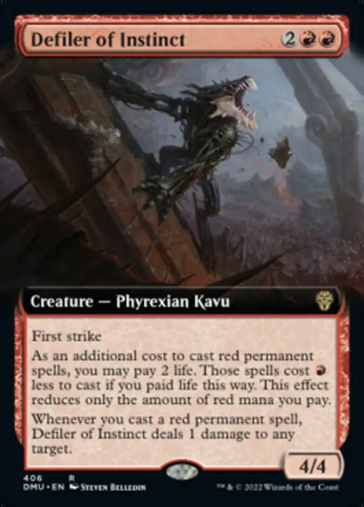 Defiler of Instinct (Extended Art) [Dominaria United] - MTG Single