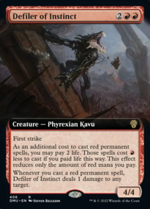 Defiler of Instinct (Extended Art) [Dominaria United] - MTG Single