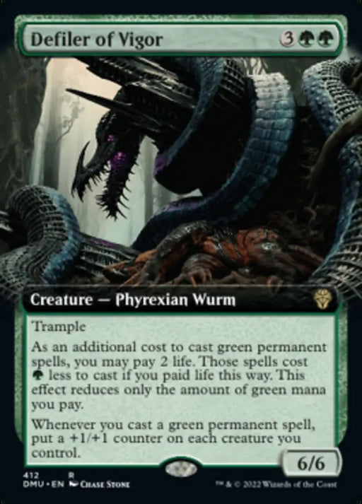 Defiler of Vigor (Extended Art) [Dominaria United] - MTG Single
