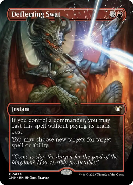Deflecting Swat (Borderless Alternate Art) [Commander Masters] - MTG Single