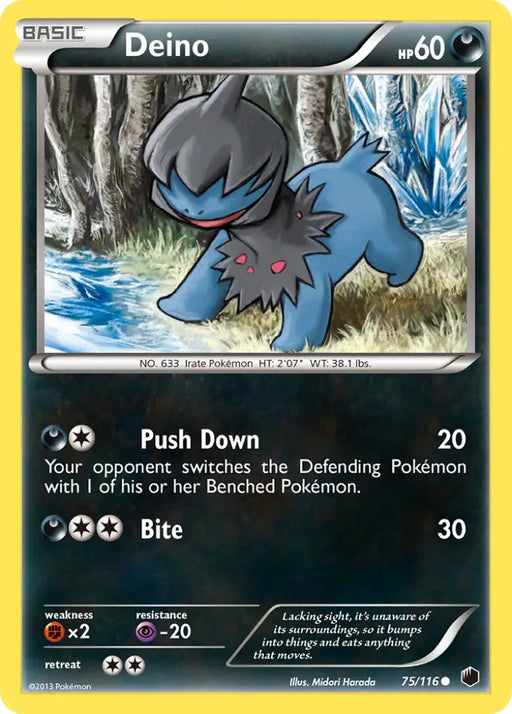 Deino (75/116) [Black & White: Plasma Freeze] - Pokemon Single