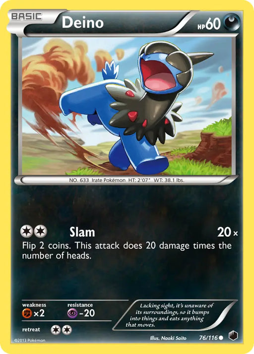 Deino (76/116) [Black & White: Plasma Freeze] - Pokemon Single