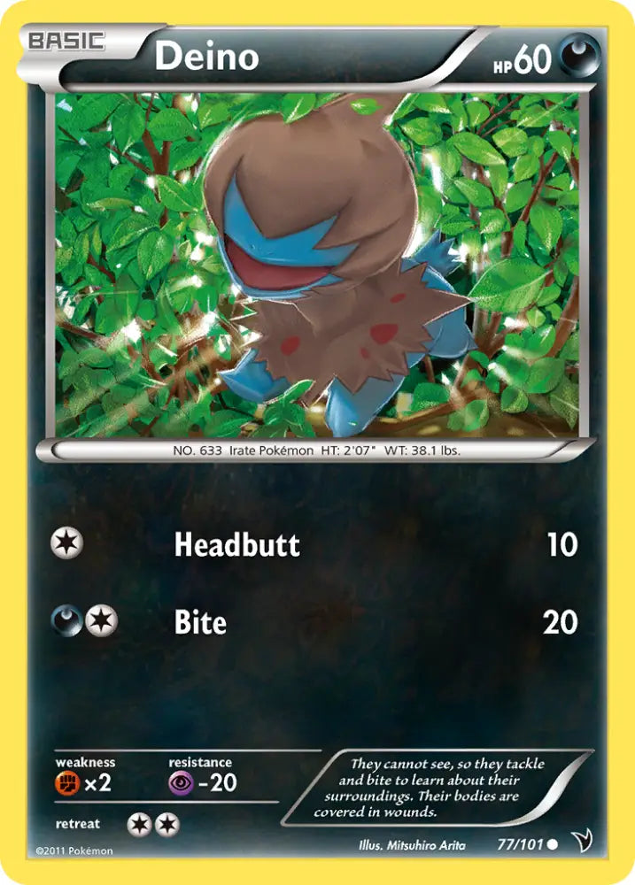 Deino (77/101) [Black & White: Noble Victories] - Pokemon Single