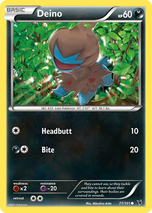 Deino (77/101) [Black & White: Noble Victories] - Pokemon Single