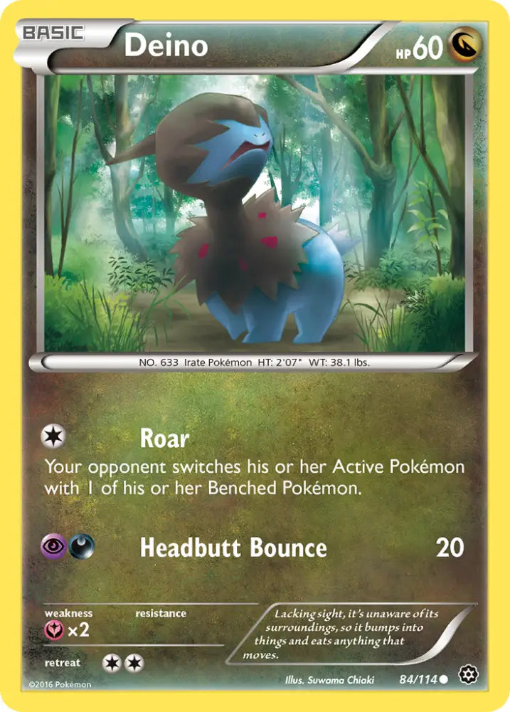 Deino (84/114) [XY: Steam Siege] - Pokemon Single