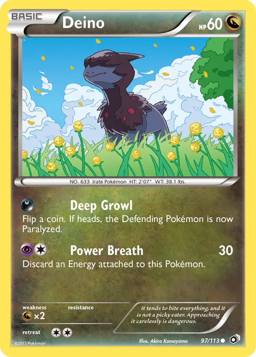 Deino (97/113) [Black & White: Legendary Treasures] - Pokemon Single