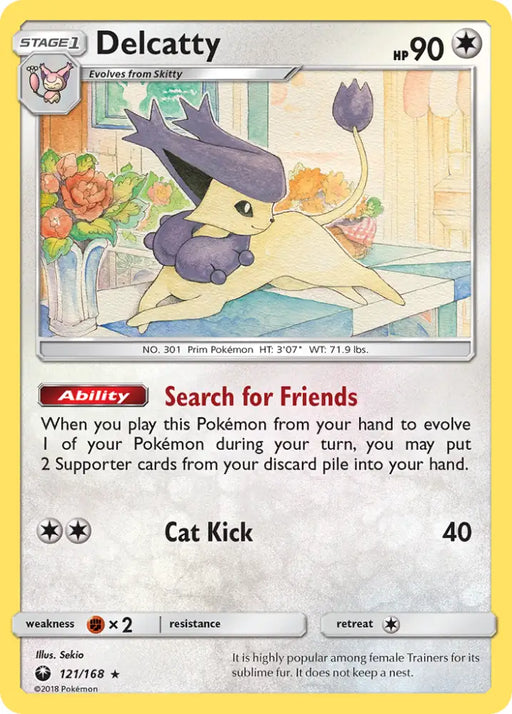 Delcatty (121/168) [Sun & Moon: Celestial Storm] - Pokemon Single