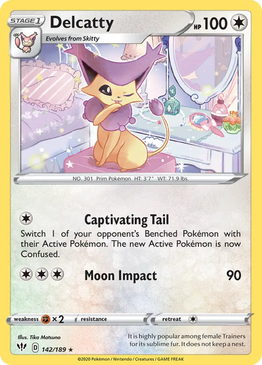 Delcatty (142/189) [Sword & Shield: Darkness Ablaze] - Pokemon Single
