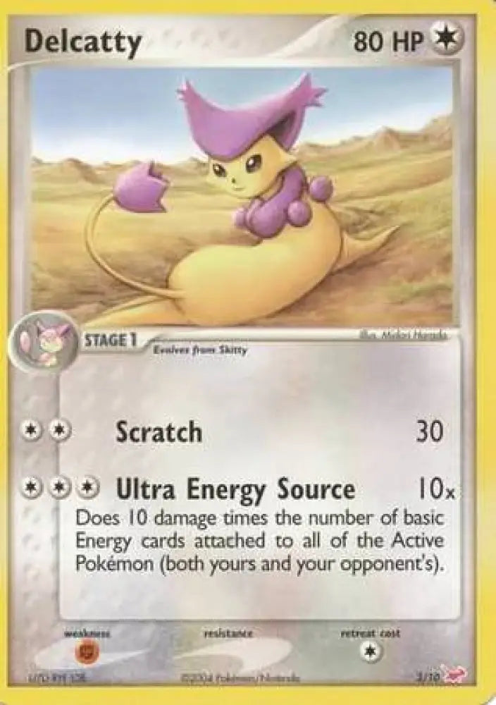 Delcatty (3/10) [EX: Trainer Kit - Latias] - Pokemon Single