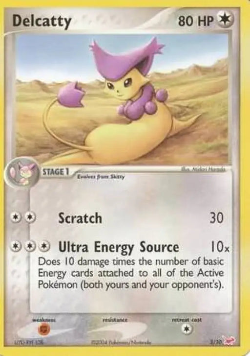 Delcatty (3/10) [EX: Trainer Kit - Latias] - Pokemon Single
