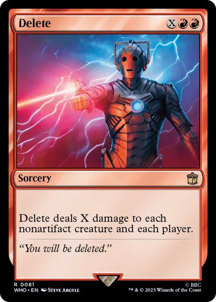 Delete [Doctor Who] - MTG Single