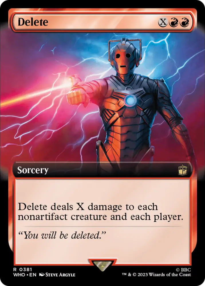 Delete (Extended Art) [Doctor Who] - MTG Single
