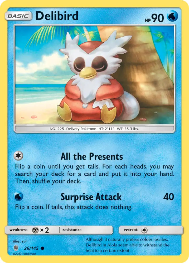 Delibird (26/145) [Sun & Moon: Guardians Rising] - Pokemon Single