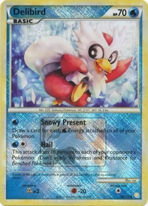 Delibird (39/123) (League Promo) [HeartGold & SoulSilver: Base Set] - Pokemon Single