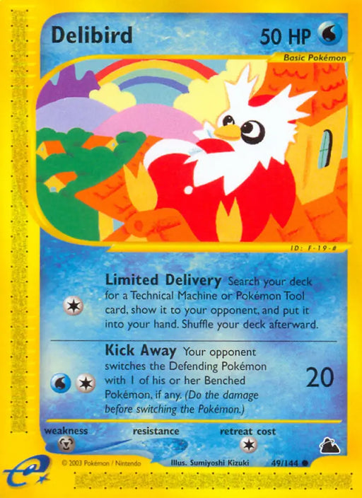 Delibird (49/144) [Skyridge] - Pokemon Single