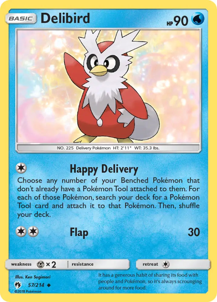 Delibird (57/214) [Sun & Moon: Lost Thunder] - Pokemon Single