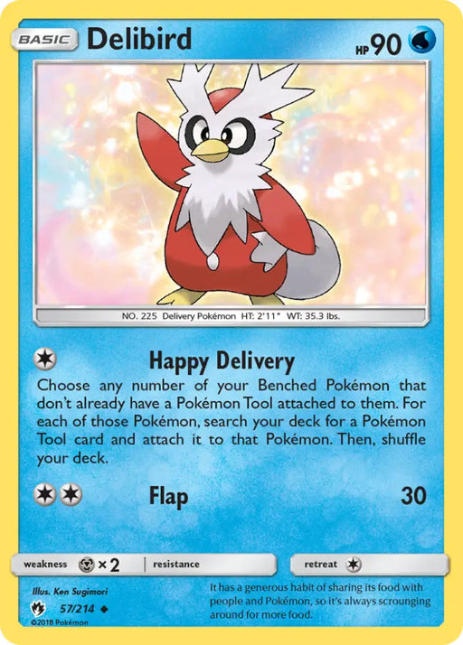 Delibird (57/214) [Sun & Moon: Lost Thunder] - Pokemon Single