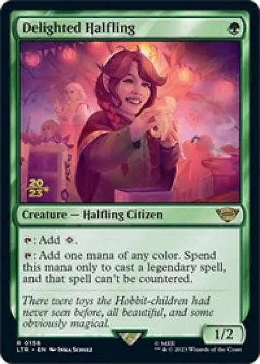 Delighted Halfling (0158) (158) [Prerelease Cards]