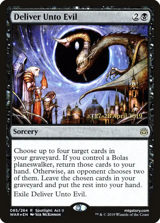 Deliver Unto Evil [War of the Spark Prerelease Promos] - MTG Single