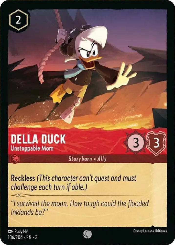 Della Duck - Unstoppable Mom (106/204) [Into the Inklands] - Lorcana Single