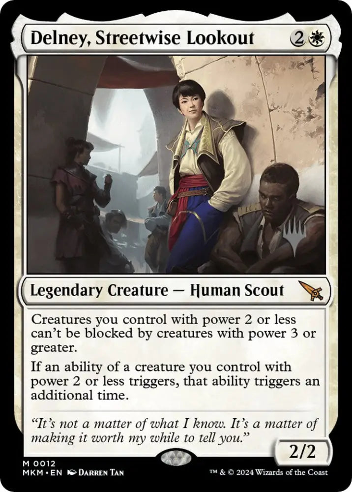 Delney Streetwise Lookout (Promo Pack) [Murders at Karlov Manor Promos] - MTG Single