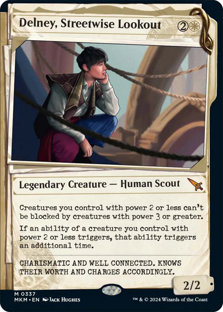 Delney Streetwise Lookout (Showcase) [Murders at Karlov Manor] - MTG Single