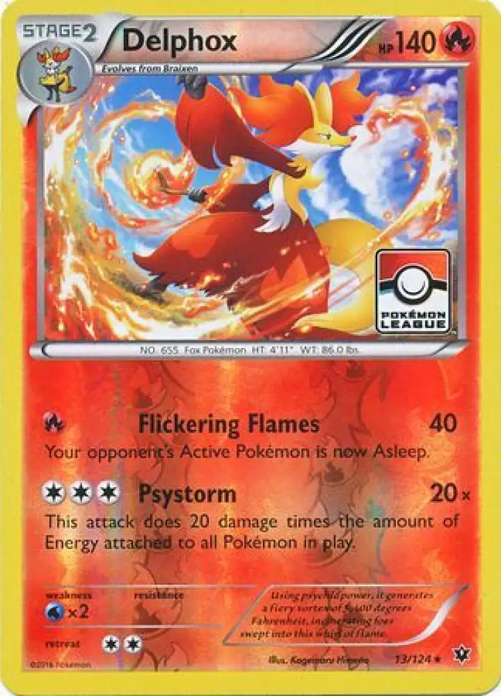 Delphox (13/124) (League Promo) [XY: Fates Collide] - Pokemon Single