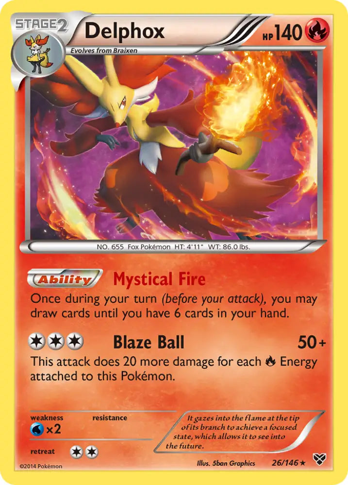 Delphox (26/146) [XY: Base Set] - Pokemon Single