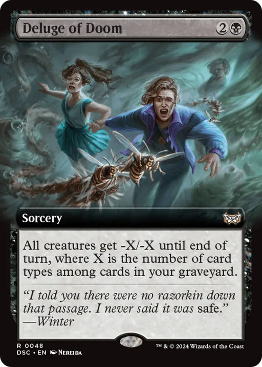Deluge of Doom (Extended Art) [Duskmourn: House of Horror Commander] - MTG Single
