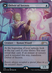 Delver of Secrets // Insectile Aberration (Borderless) [Secret Lair: From Cute to Brute] - MTG Single