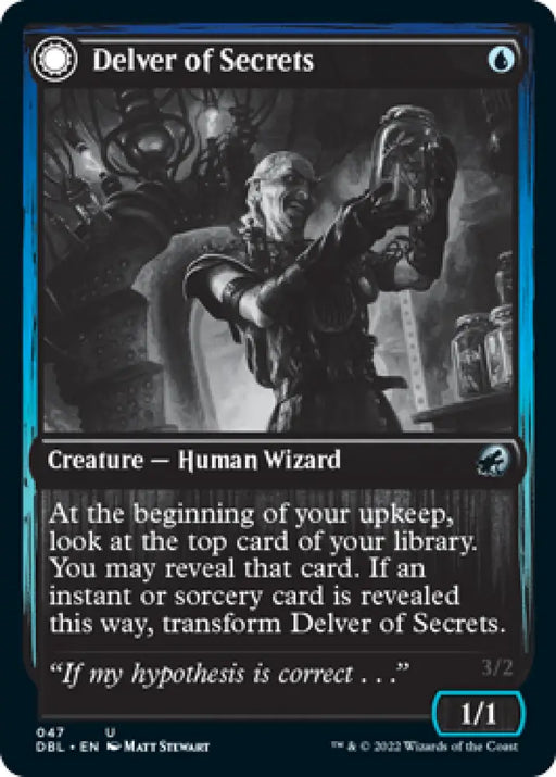 Delver of Secrets // Insectile Aberration [Innistrad: Double Feature] - MTG Single