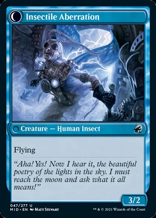 Delver of Secrets // Insectile Aberration [Innistrad: Midnight Hunt] - MTG Single