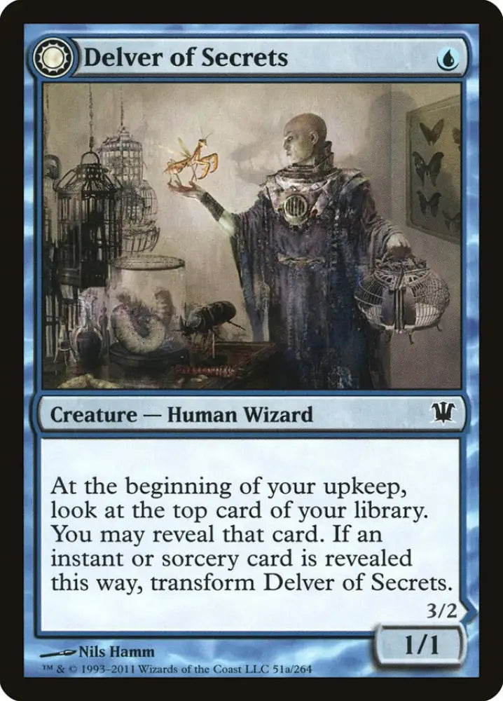 Delver of Secrets // Insectile Aberration [Innistrad] - MTG Single
