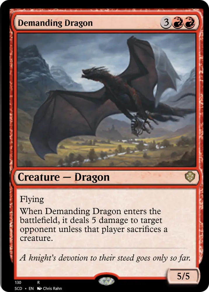 Demanding Dragon [Starter Commander Decks] - MTG Single